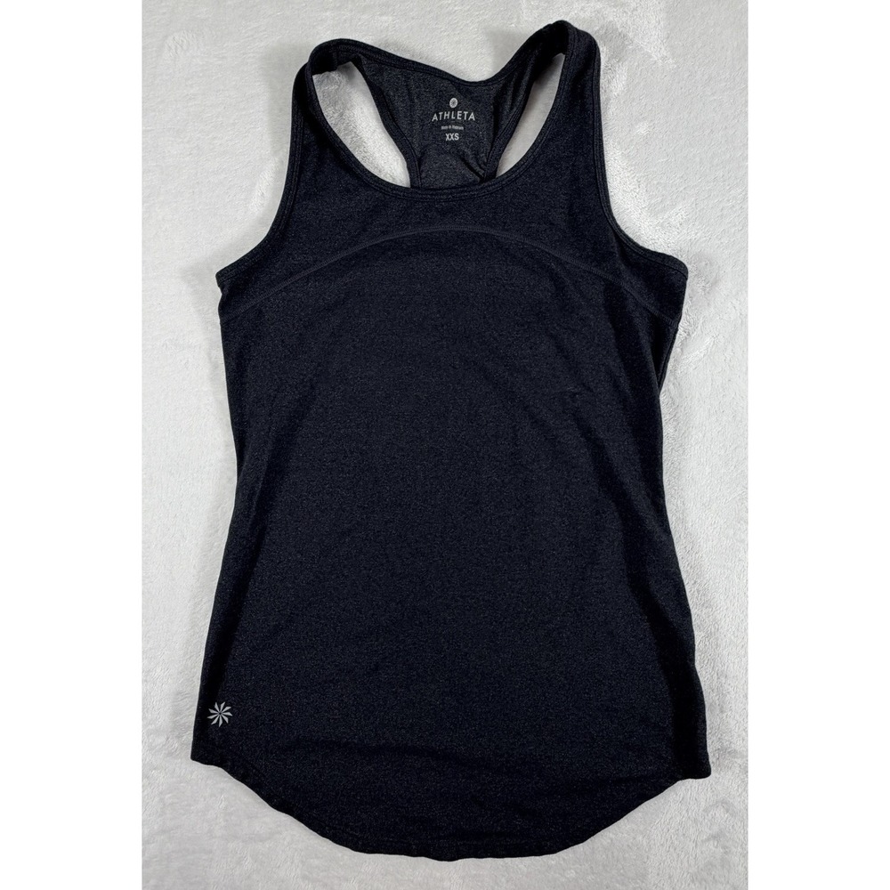Athleta Tank Top Women's Sz XXS Navy Momentum Racerback Athletic